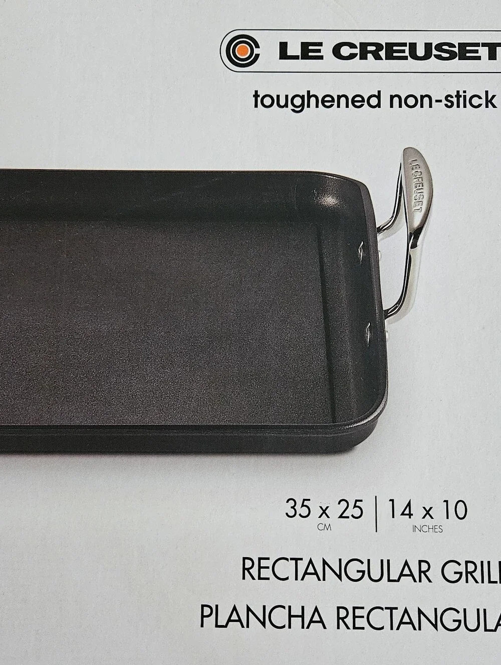 Le Creuset Toughened Nonstick PRO Rectangular Griddle, 10